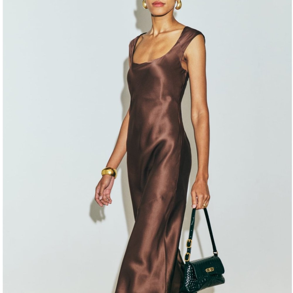 Reformation Hendrix Dress - Cafe